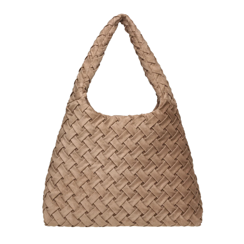 The Handbag Den Taupe Shoulder Bag for Women