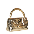 The Handbag Den Gold Envelope Clutch for Women