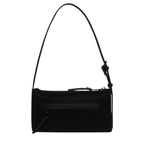 The Handbag Den Black Zip Shoulder Bag for Women